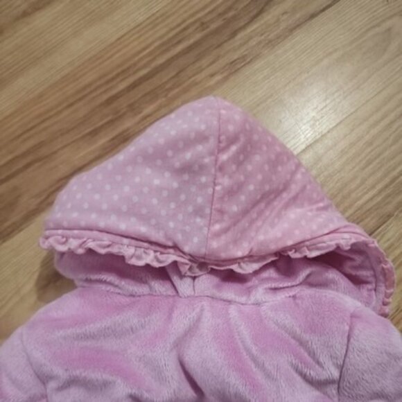 Baby Girl Hello Kitty SnowSuit Size 6-9 Months, pink soft insulated zip & hood - Picture 15 of 15